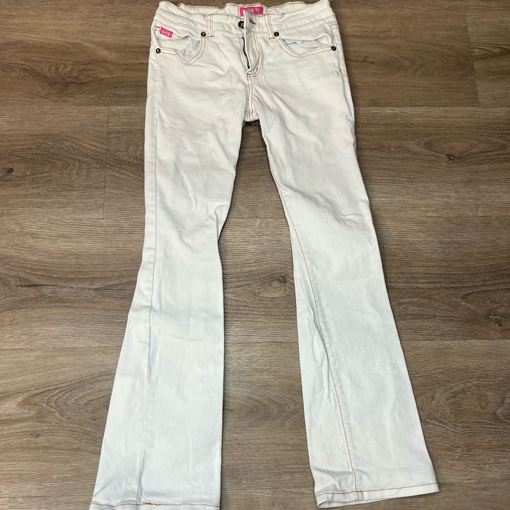 Vintage Y2K Lee White Flare Jeans